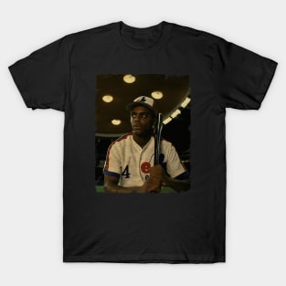 Delino DeShields in Montreal Expos T-Shirt